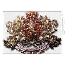 MACEDONIAN LION EMBLEM GREETING CARDS