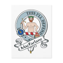MacFarlane Clan Badge Postcard