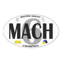 MACH 6 Dog Agility title Sticker
