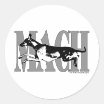 MACH Pharoah Round Stickers