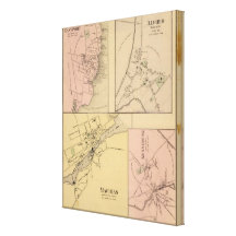Machias, Eastport, Alfred, Kennebunk Canvas Print