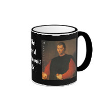 Machiavelli 3 quarters with Blackadder Coffee Mugs