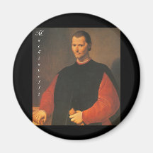 Machiavelli 3 quarters with Blackadder Fridge Magnet