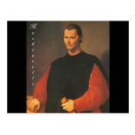 Machiavelli 3 quarters with Blackadder Postcard