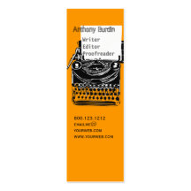 Machine à écrire de bureau cartes de visite professionnelles