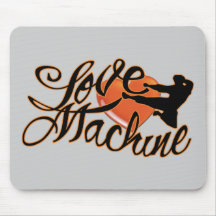 Machine d'amour tapis de souris