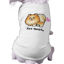 Machine de pet (pomeranian) t-shirt pour chien