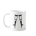 Machine Gun Crutches - End War Peace mugs