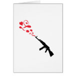 Machine Gun Love Greeting Card