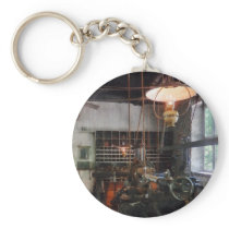 Machine Shop With Lantern Keychain