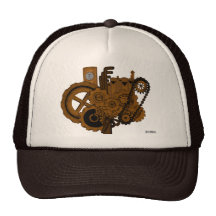 Machines de Steampunk (cuivre) Casquette De Camionneur