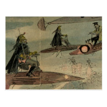 Machines de vol d'Albert Robida Cartes Postales