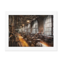 Machinist - A room full of Lathes Postcards