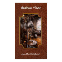 Machinist - Industrial Drill Press Business Card Template