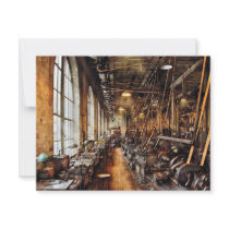 Machinist - Machine Shop Circa 1900's Announcements