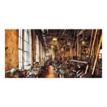 Machinist - Machine Shop Circa 1900's Customized Photo Card