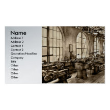 Machinist - Safety First Business Card