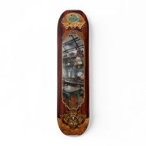 Machinist - Steampunk - The contraption room Custom Skateboard