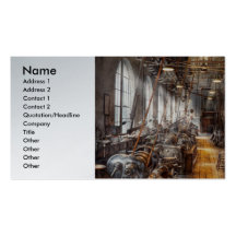 Machinist - Welcome to the workshop Business Card