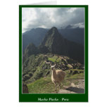 Machu Picchu Peru - Blank Card