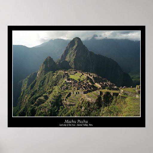 Machu Picchu Poster - New 7 Wonders of the World