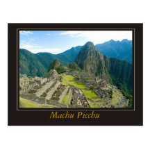 Machu Picchu Tarjeta Postal
