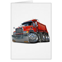 Mack Dump Truck Red Cards