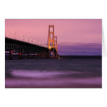 Mackinac Bridge Dusk Card