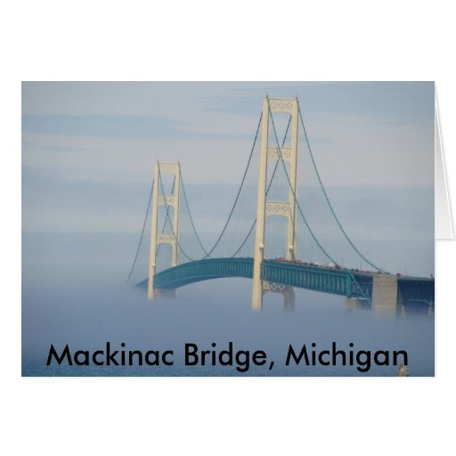 Mackinac Bridge, Michigan Card