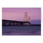 Mackinac Bridge Sunset Card