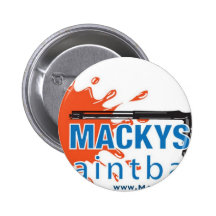 Macky's Paintball Pinback Button