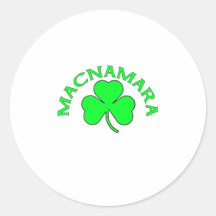 Macnamara Round Stickers