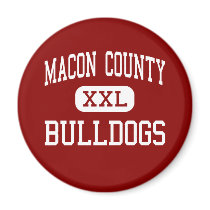 Macon County - Bulldogs - High - Montezuma Georgia Refrigerator Magnets