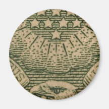 Macro Dollars Bills Money Refrigerator Magnet