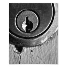 Macro Keyhole Photographic Print