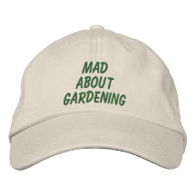 Mad About Gardening Embroidered Baseball Caps