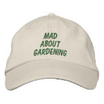Mad About Gardening embroidered hats