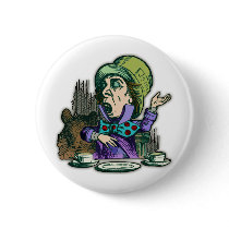 Mad as a Hatter Button