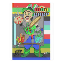 Mad Chef Post Card