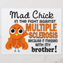 Mad Chick 2 Brother Multiple Sclerosis MS Full Color Flyer