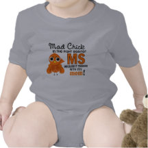 Mad Chick 2 Mom Multiple Sclerosis MS Tshirt
