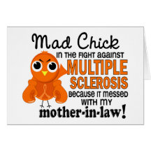 Mad Chick 2 Mother-In-Law Multiple Sclerosis MS Greeting Cards
