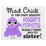 Mad Chick 2 Sister Hodgkin's Lymphoma / Disease Flyers