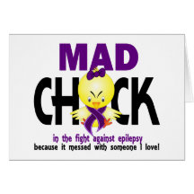 Mad Chick In The Fight Epilepsy Cards