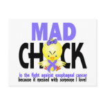 Mad Chick In The Fight Esophageal Cancer Postcard