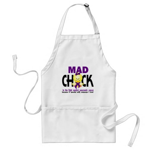 Mad Chick In The Fight Pancreatic Cancer Apron