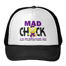 Mad Chick In The Fight Pancreatic Cancer Hat
