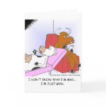 Mad Cow In Therapy Funny Gifts & Collectibles Cards