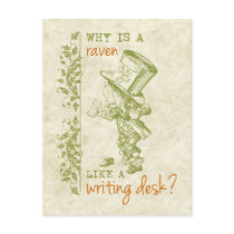 Mad Hatter, Alice in Wonderland Postcard