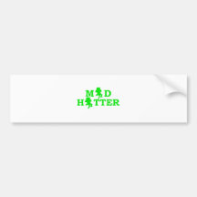 Mad Hatter Bumper Sticker